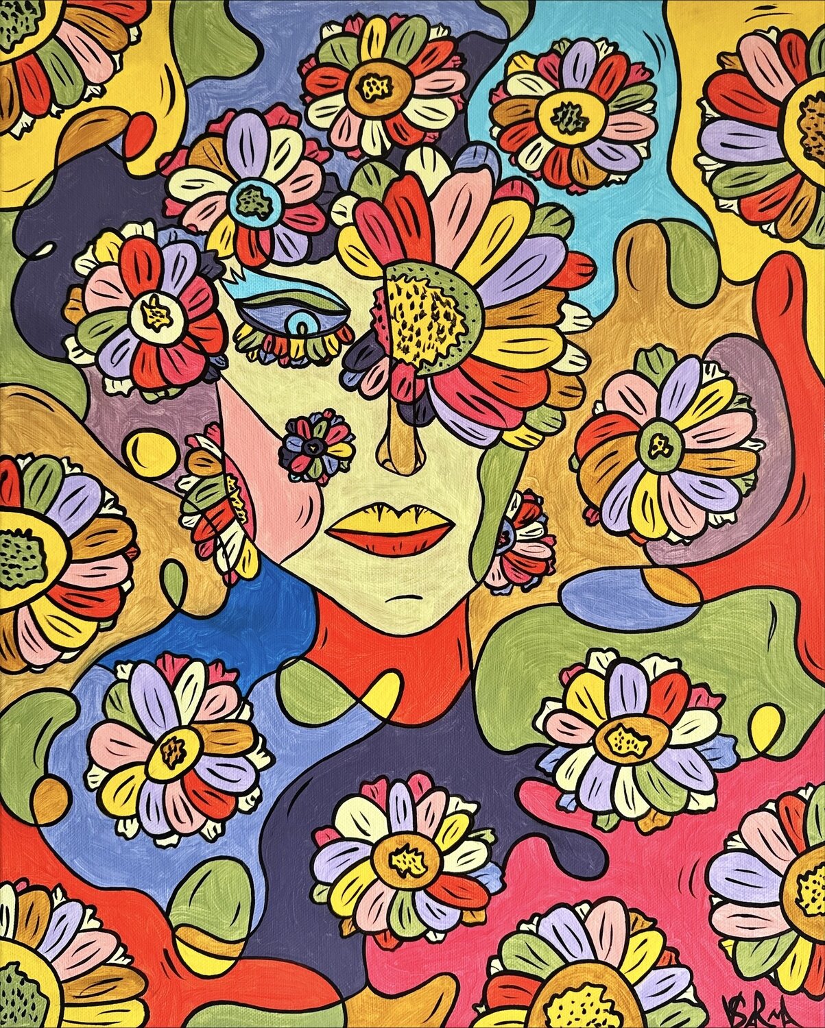 Camomile Veronika Sarma Original painting for sale