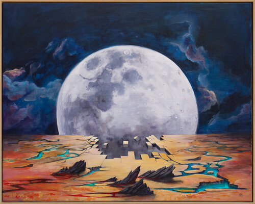 Full Moon by Gosia Karski, Painting for Sale on Select