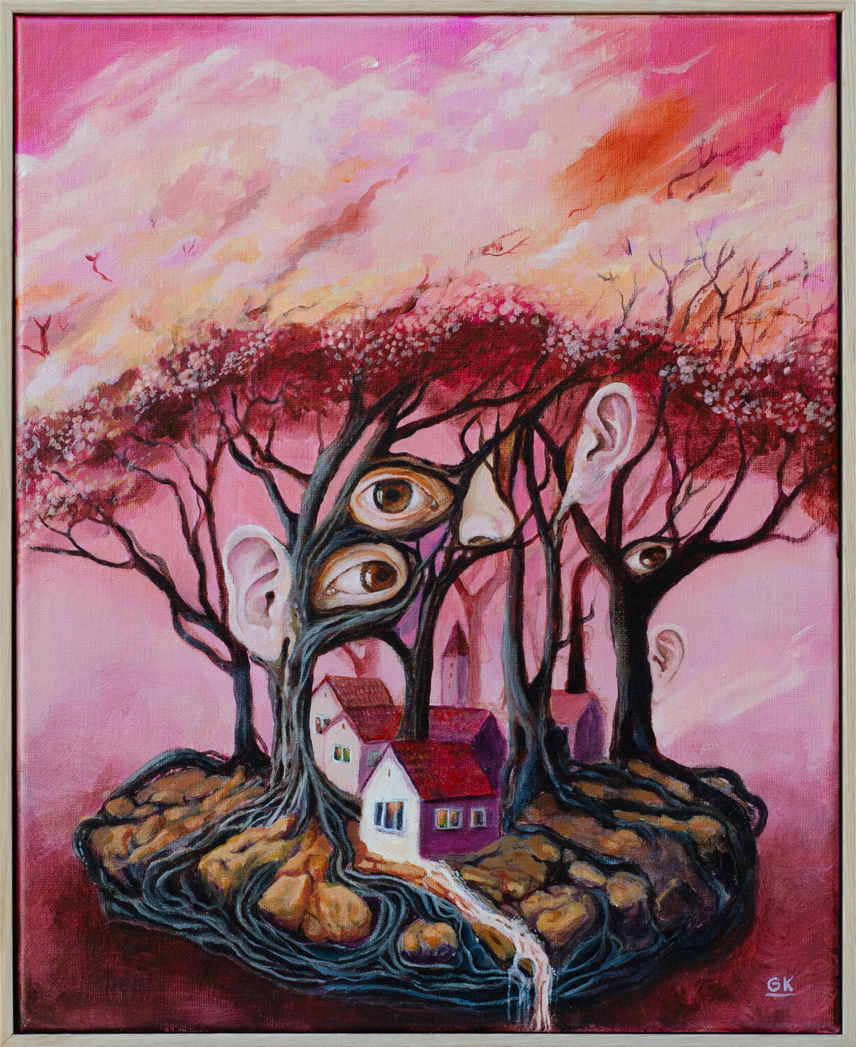 Roots of Rumour Gosia Karski Original painting for sale