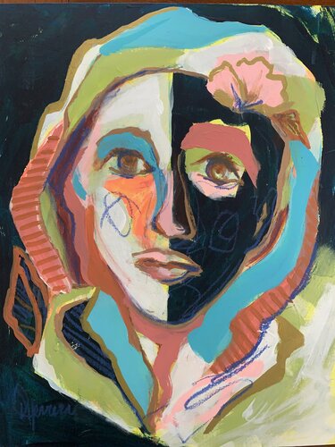 “Aceptacion’ by Diana Herrera, Painting for Sale on Select