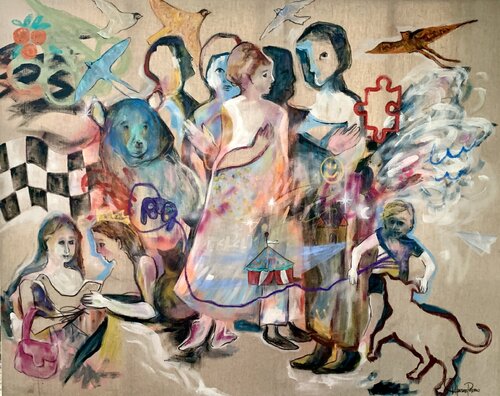 "FAMILIARMENTE" by Diana Herrera, Painting for Sale on Select
