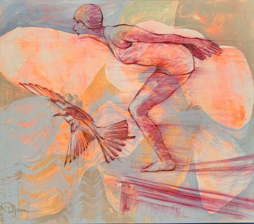 “READY” by Diana Herrera, Painting for Sale on Select