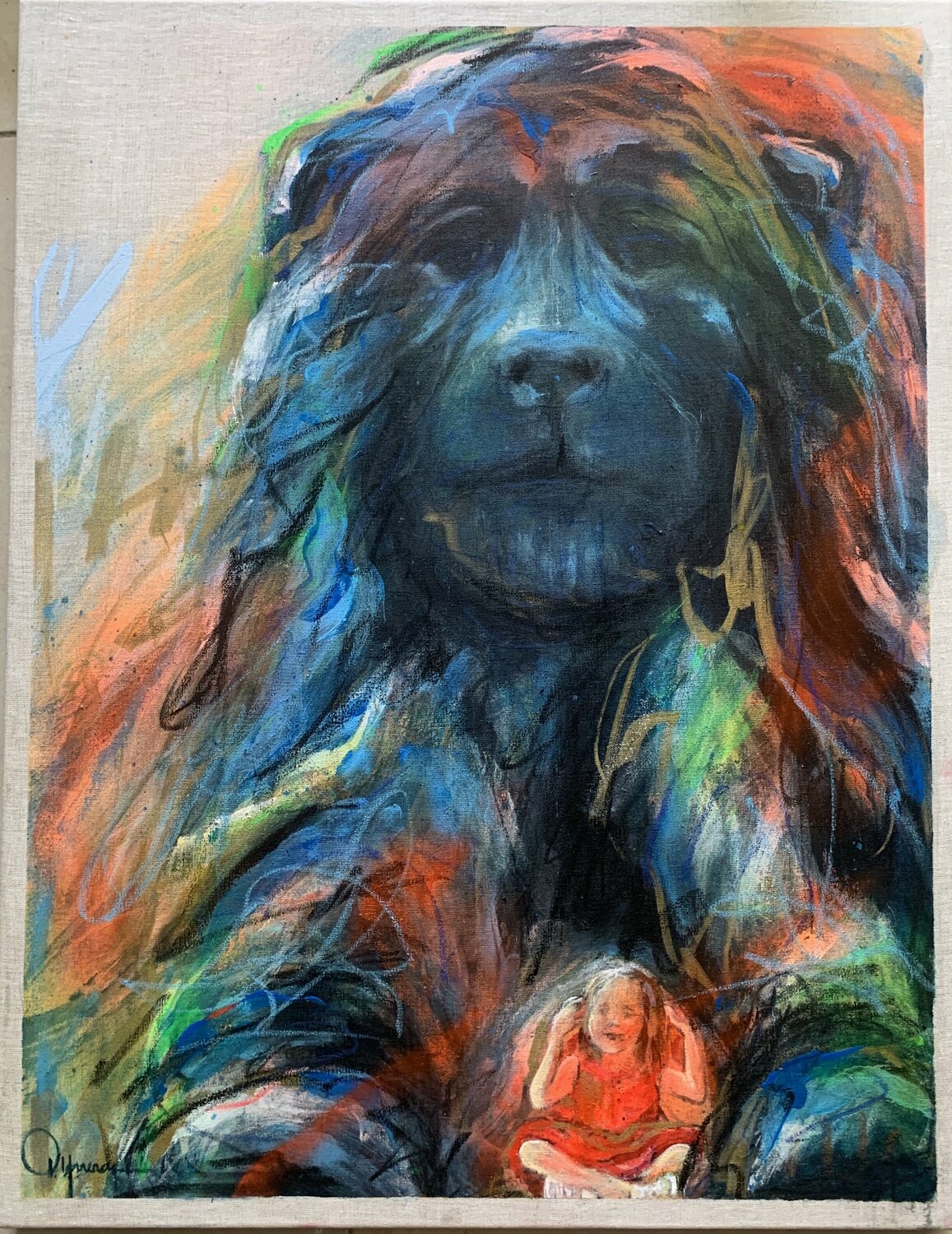 “ CORAZON VALIENTE” Diana Herrera Original painting for sale