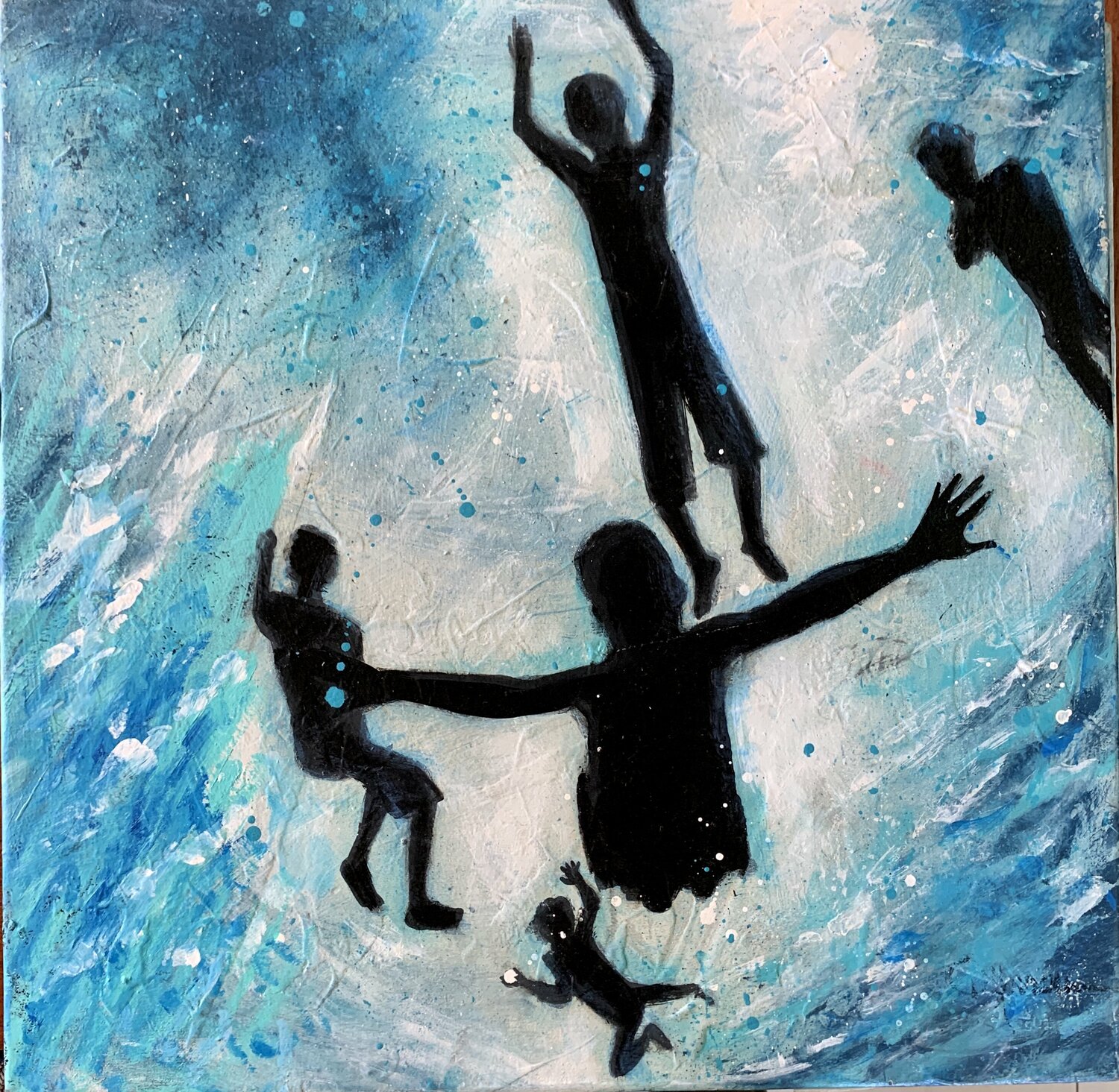 “SUMERGIDOS III “ Diana Herrera Original painting for sale