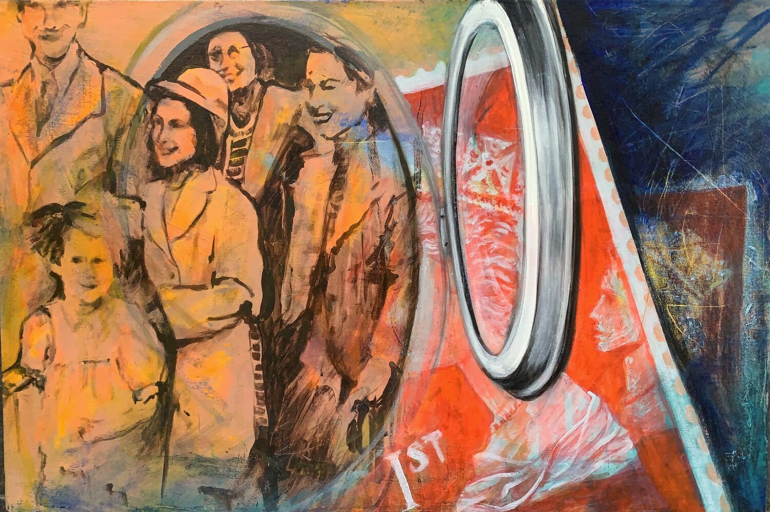 “LIMPIEZA ESTILO ANA FRANK “ Diana Herrera Original painting for sale