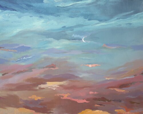 Twilight Reverie by Dariia Tsenzeria, Painting for Sale on Select