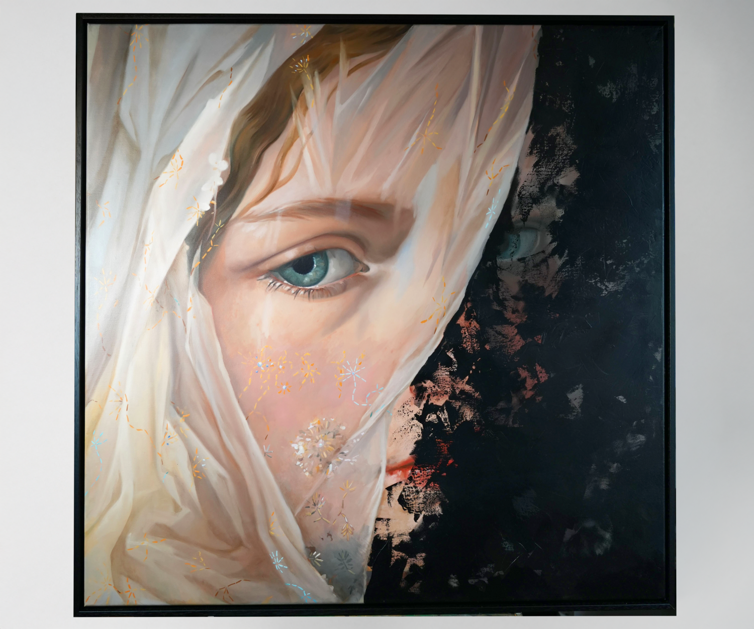 Behind the Veil Dariia Tsenzeria Original painting for sale