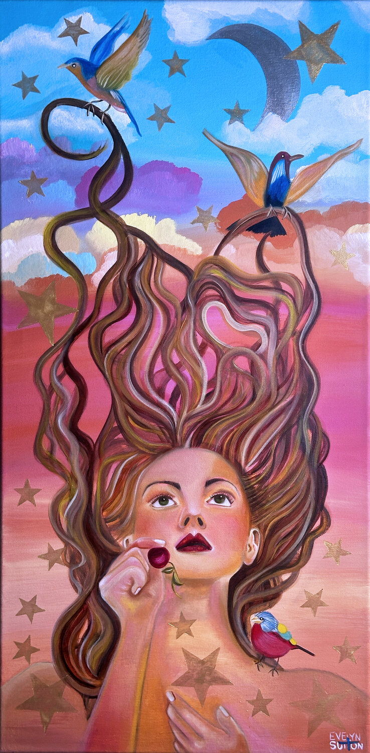 Skybound Evelyn Sutton Original painting for sale