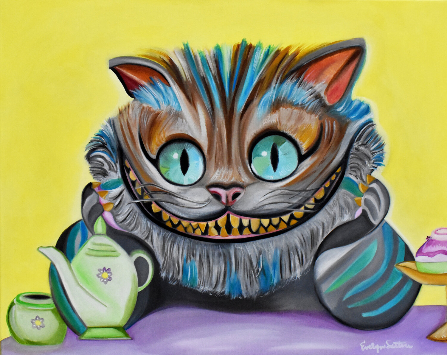 Cheshire Evelyn Sutton Original painting for sale