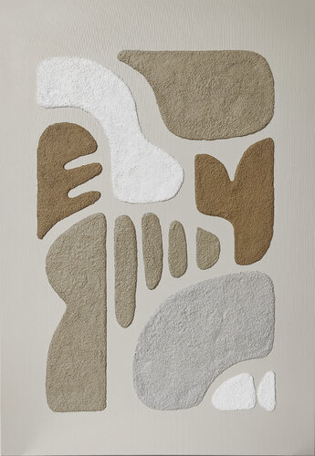 " Brown Rye 3 " Brown high acrylic textured abstract art by Yana Sagan, Painting for Sale on Select