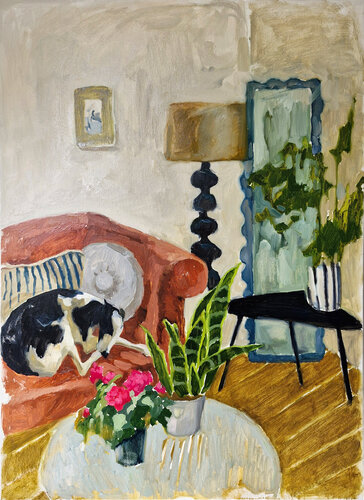 "Dog" Pet oil art von Yana Sagan, Malerei kaufen auf Select