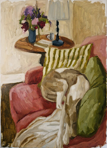 "My dog" Pet oil art von Yana Sagan, Malerei kaufen auf Select