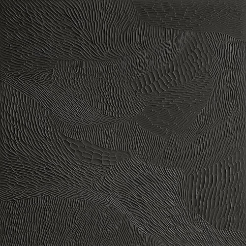 "Black Nulla 4" Abstract black acrylic high textured art von Yana Sagan, Malerei kaufen auf Select