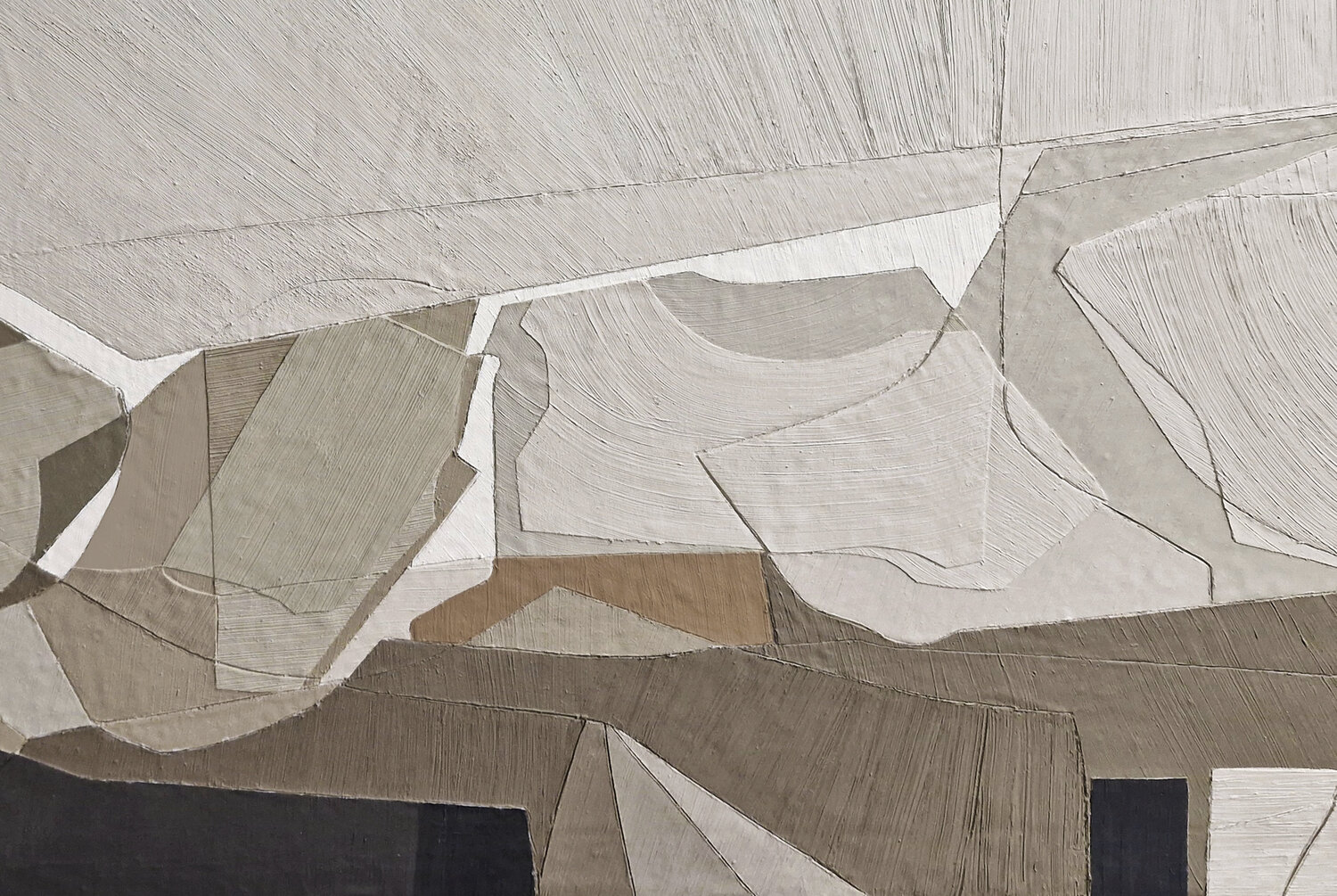 "Bella 5 " Geometric brown beige acrylic abstract high textured art Yana Sagan Original painting for sale