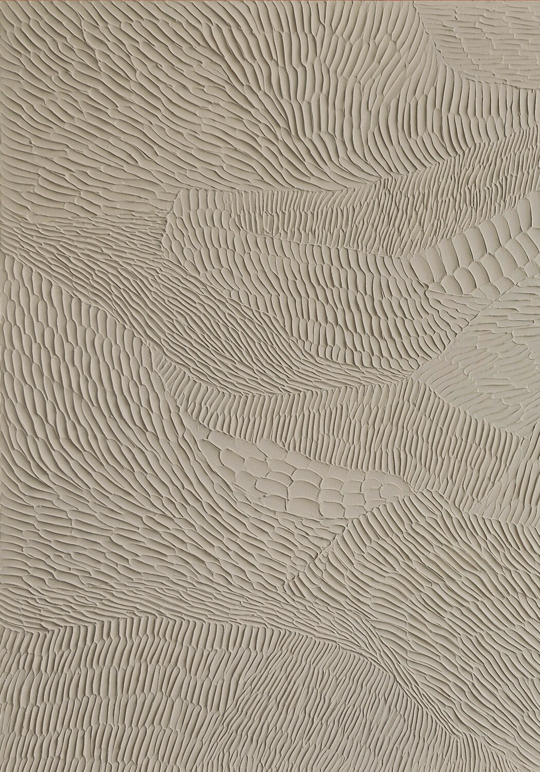 "Beige Fluency 3" Abstract beige acrylic high textured art Yana Sagan Original painting for sale