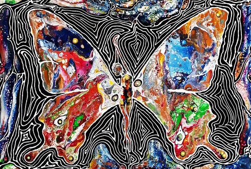 Madame Butterfly by Maria Elena Di Lascio, Painting for Sale on Select