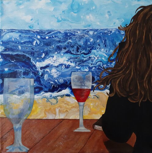 Mare d'Inverno by Maria Elena Di Lascio, Painting for Sale on Select
