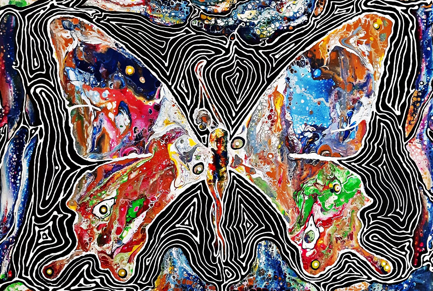 Madame Butterfly Maria Elena Di Lascio Original painting for sale