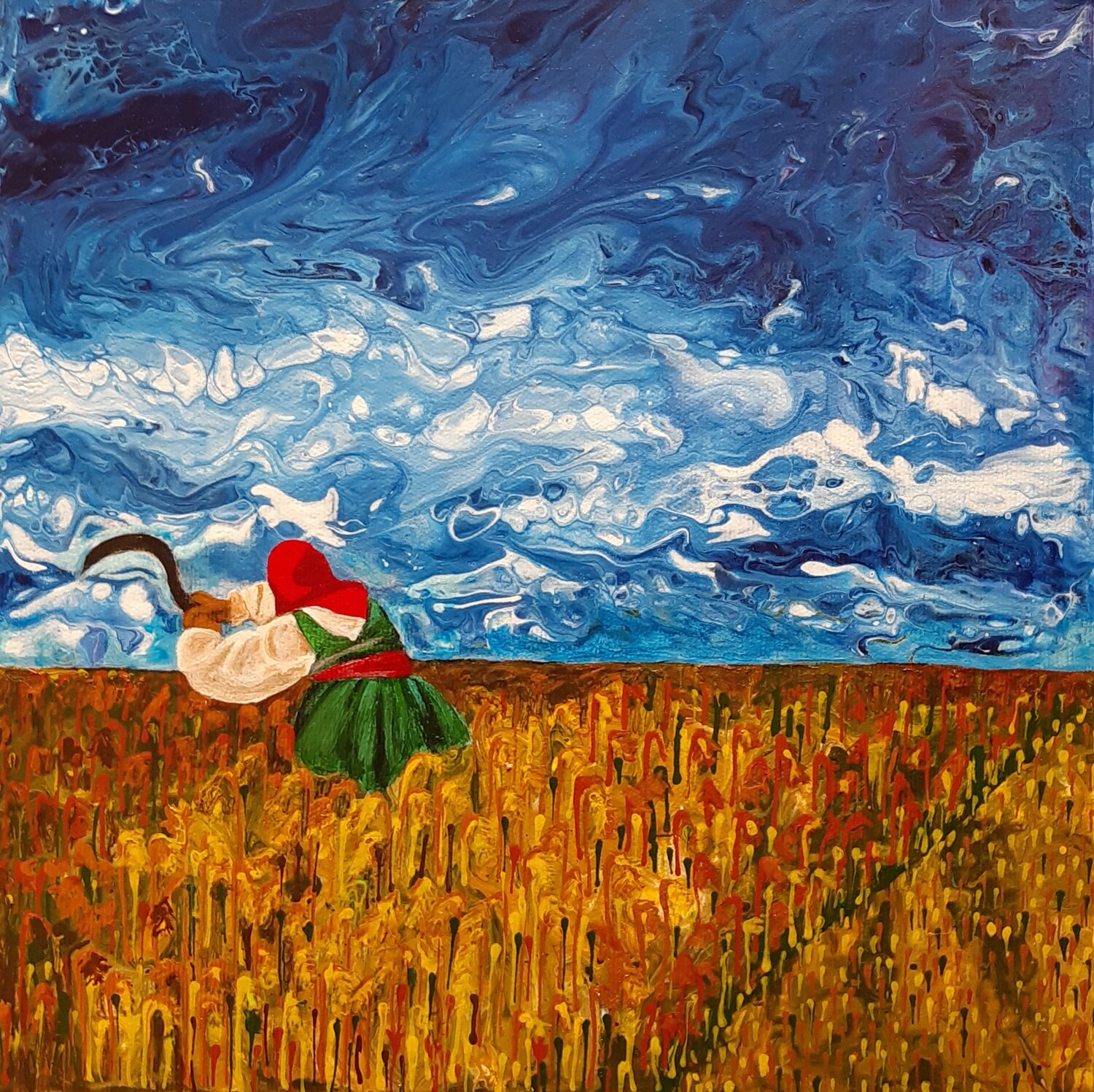 A Broken Frame - Depeche Mode Album Cover Maria Elena Di Lascio Original painting for sale