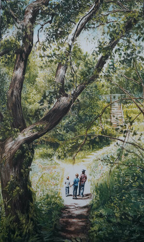 Botanical Garden by Marie Pascal, Drawing for Sale on Select