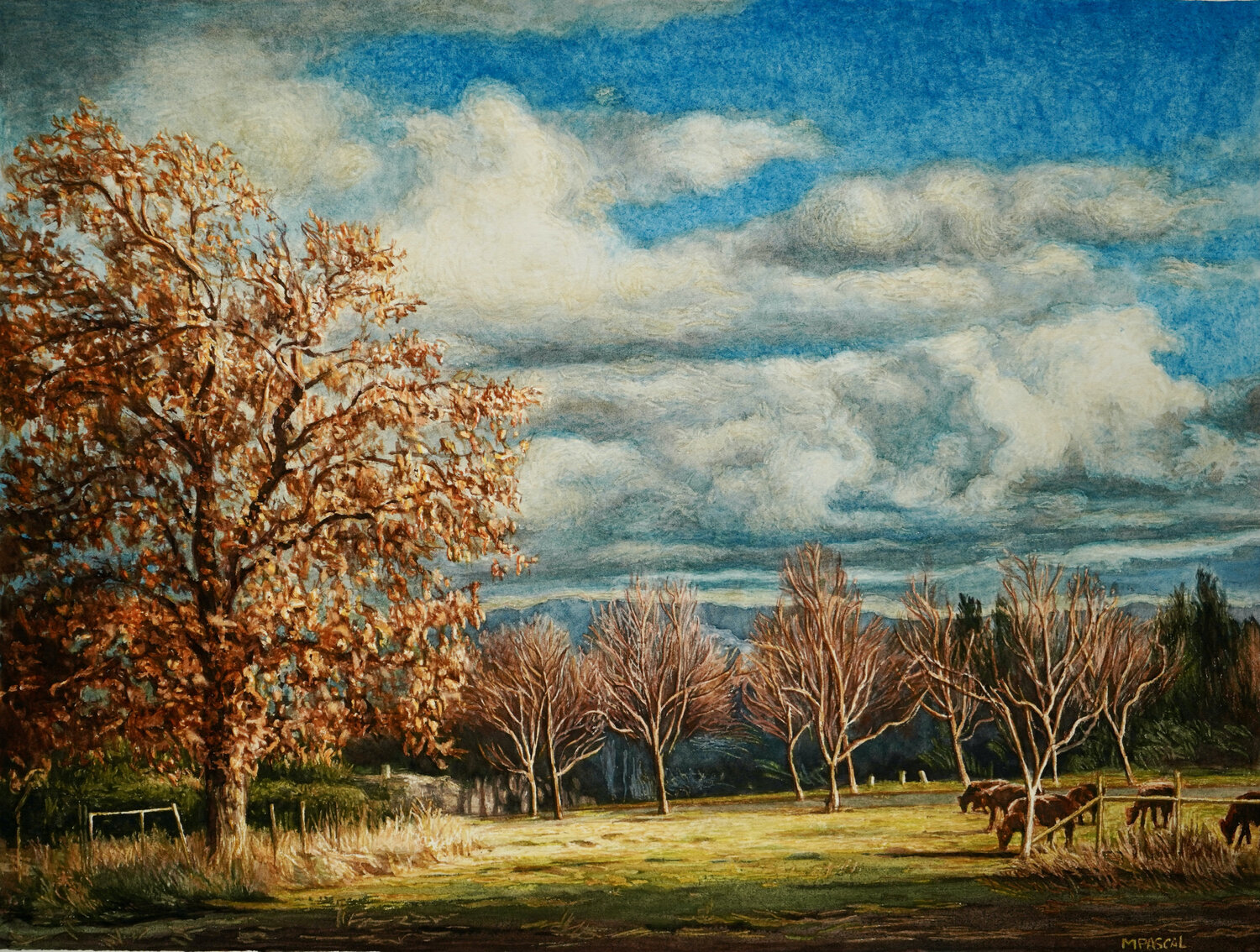 November light Marie Pascal Drawing for sale