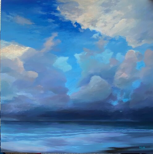 “Ensueño azul” by Conchi Artero, Painting for Sale on Select