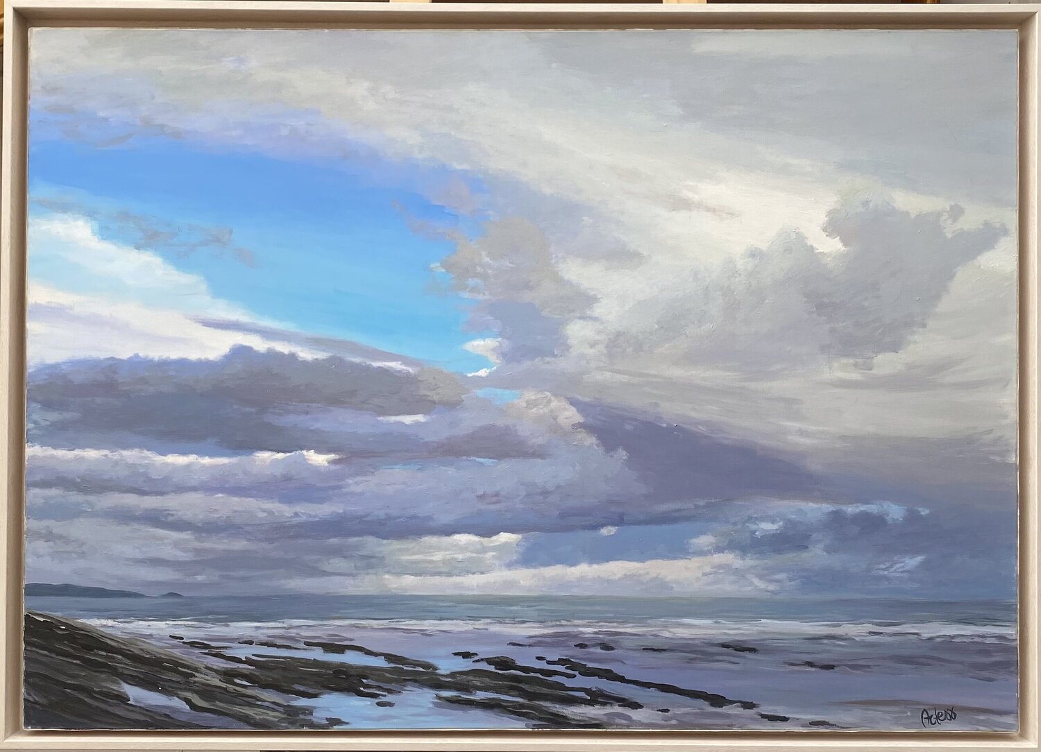 " Tormenta en La Corniche" Conchi Artero Original painting for sale