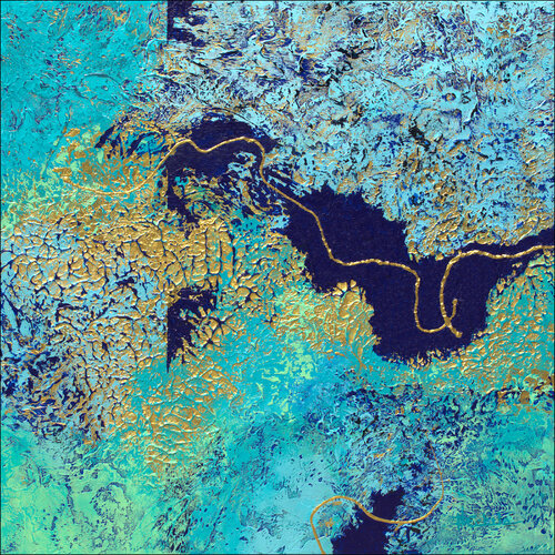 The Golden Line by Nancy Eckels, Painting for Sale on Select