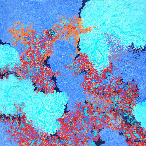 Emotion Hot and Cold by Nancy Eckels, Painting for Sale on Select