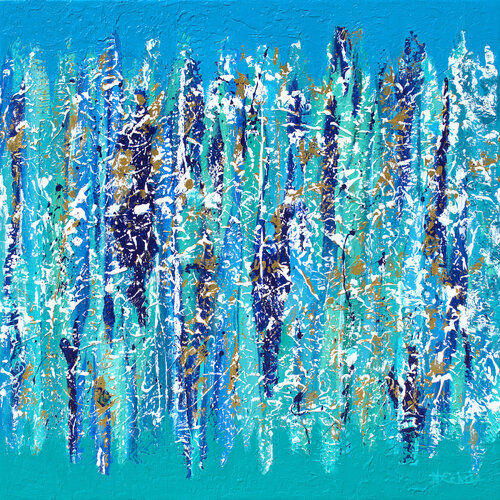 Vertical Splash 2 von Nancy Eckels, Malerei kaufen auf Select