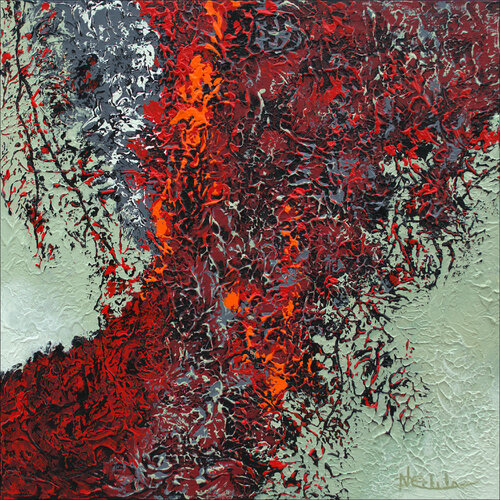 The Flaming Heart by Nancy Eckels, Painting for Sale on Select