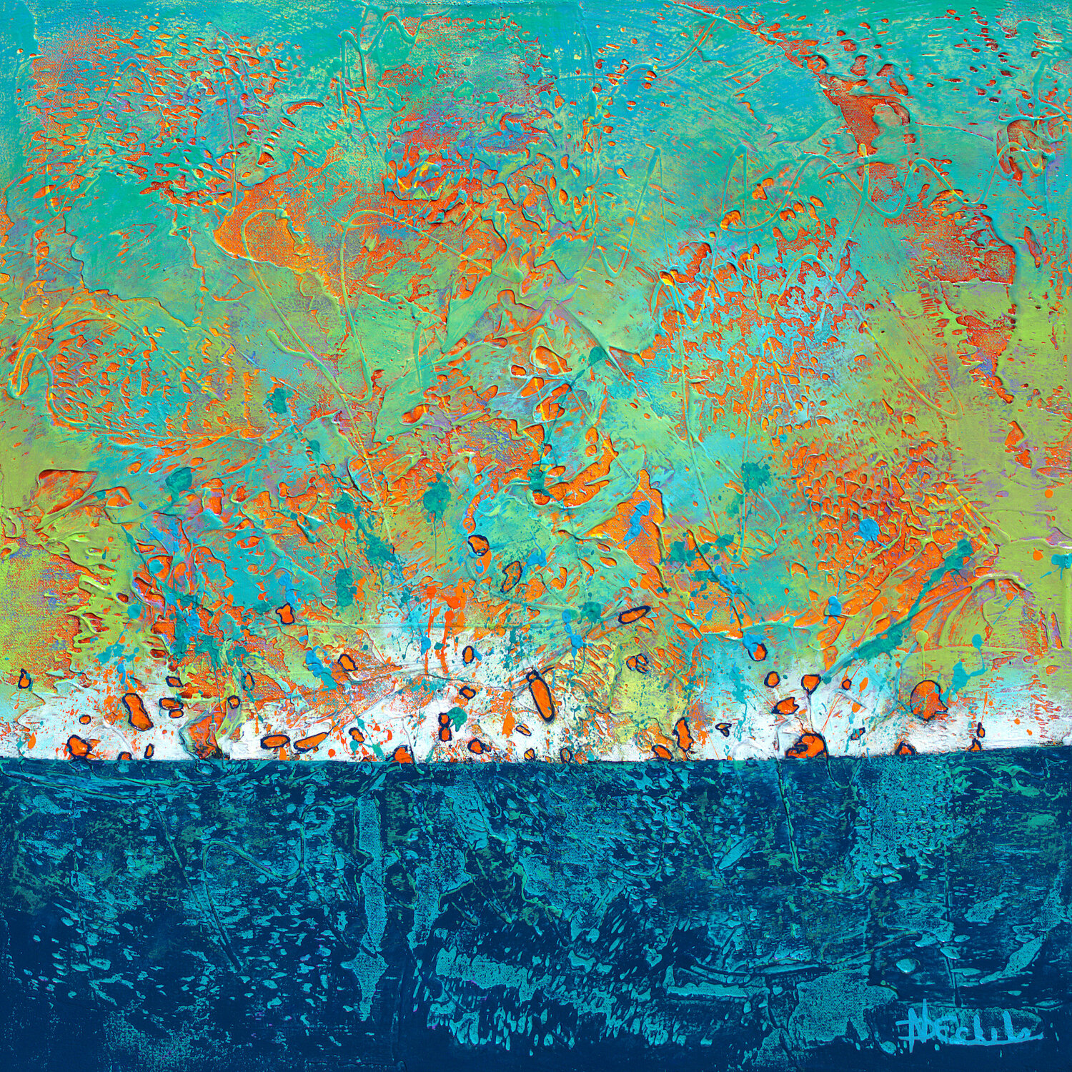 Makin' Me Smile Nancy Eckels Original painting for sale