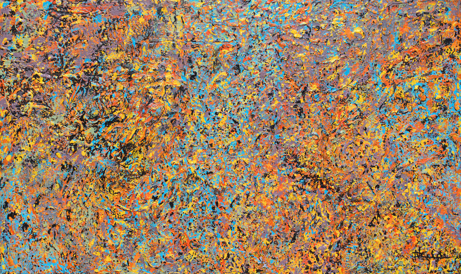 Blue Trickle Nancy Eckels Original painting for sale