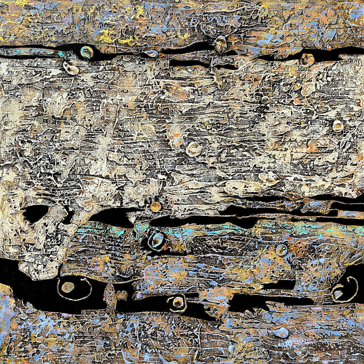 Earth and Aquifer Nancy Eckels Original painting for sale