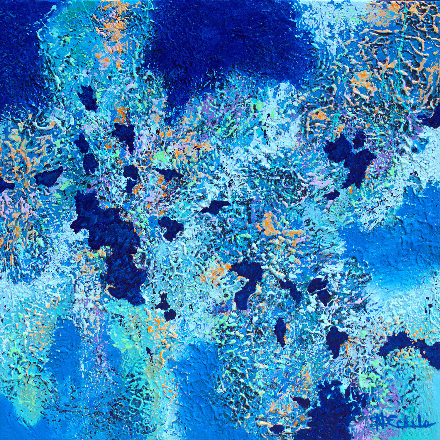 Coastal Edges Nancy Eckels Original painting for sale