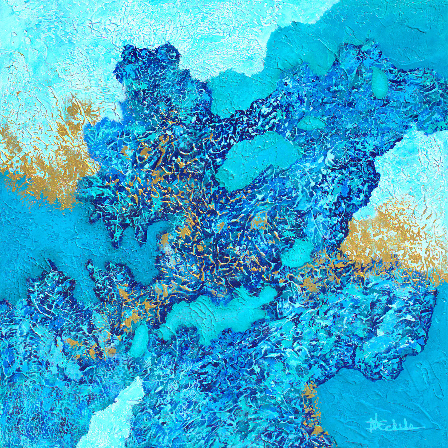 Tropical Sparkle Nancy Eckels Original painting for sale