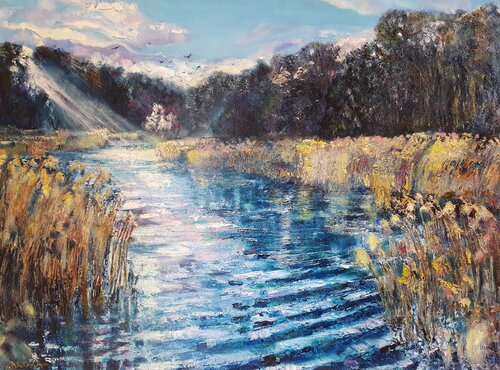 River of Light by Boguslawa Bryska, Painting for Sale on Select
