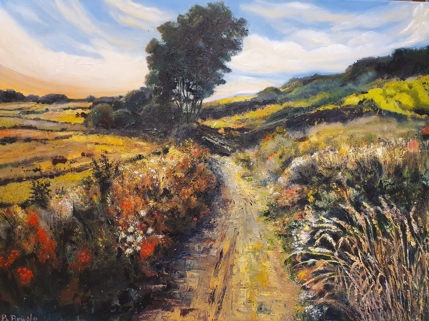 "Middle of the way" Boguslawa Bryska Original painting for sale