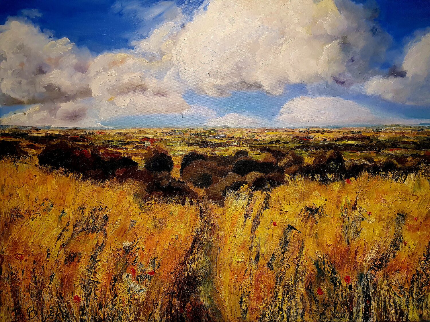Echoes of a Summer Day Boguslawa Bryska Original painting for sale