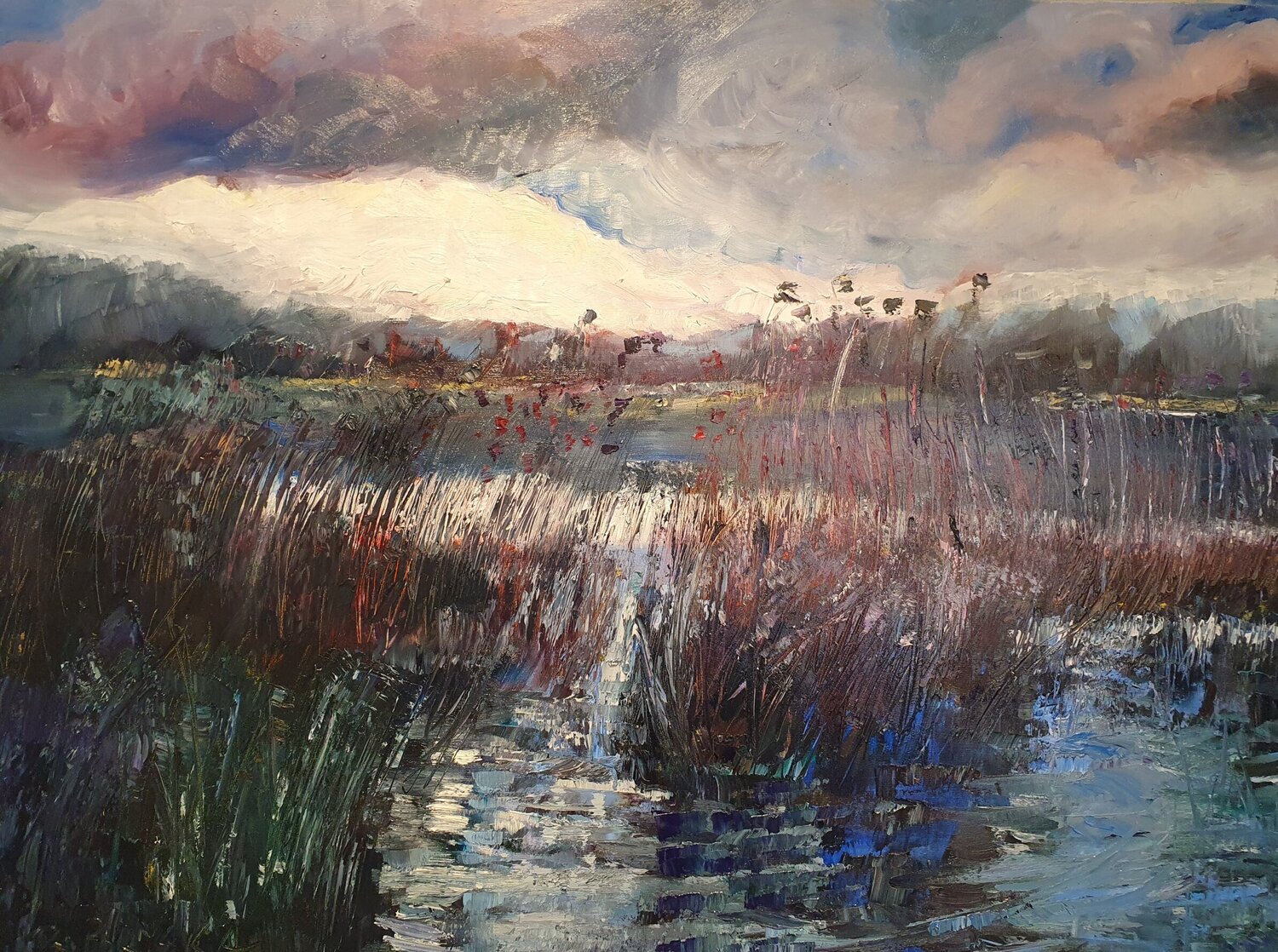 "Silence speaks Loud" Boguslawa Bryska Original painting for sale