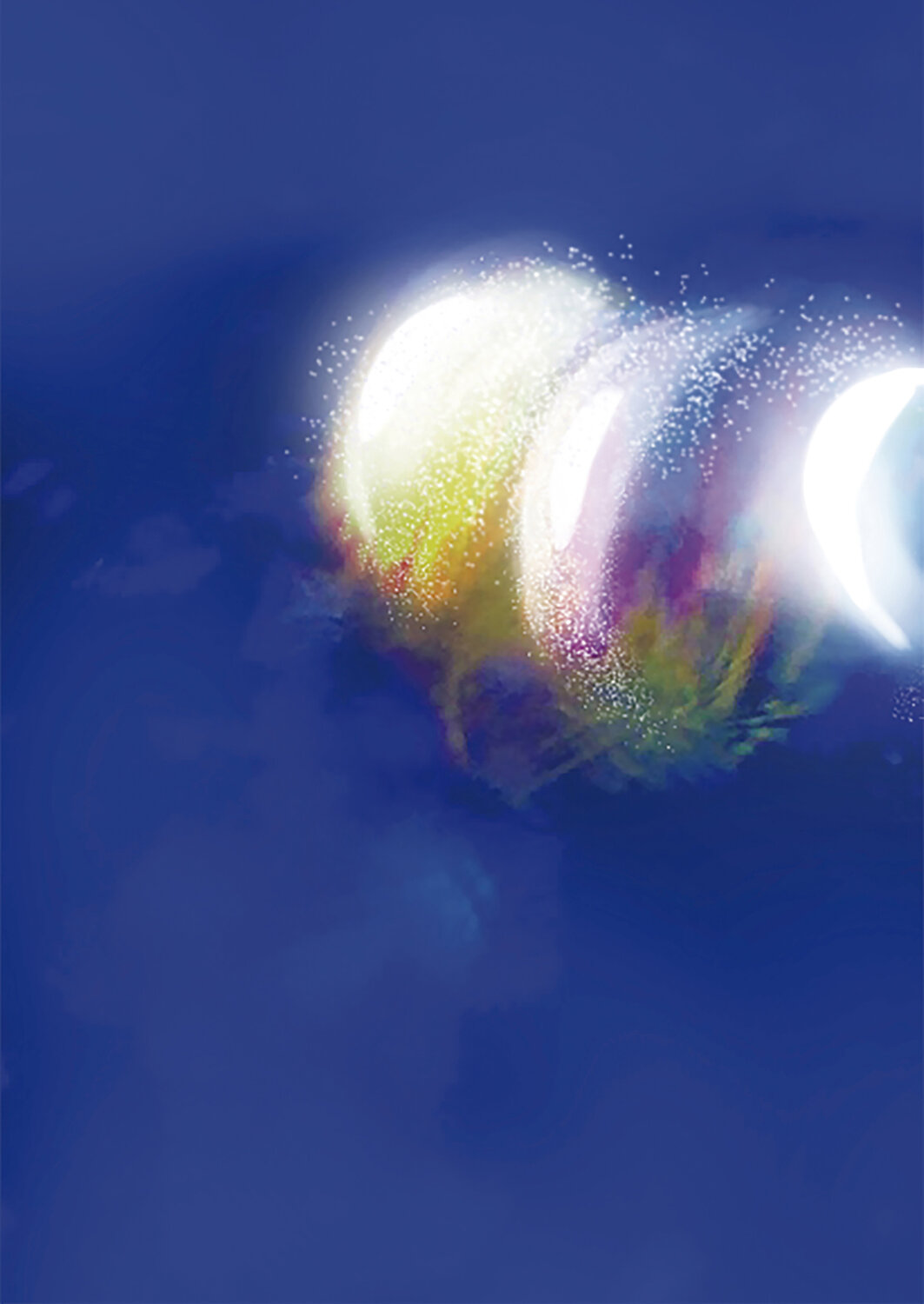 SPACE ENCOUNTER SUSANA MAZZARINO JIMENEZ Originalgemälde zu verkaufen