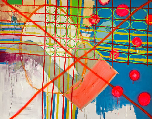 Falling in Pieces by Patrick Reischel, Painting for Sale on Select