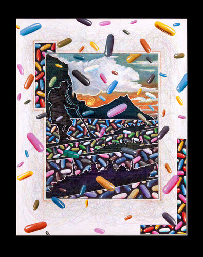 Sept Pop 589-8251 by Paul Spina, Drawing for Sale on Select
