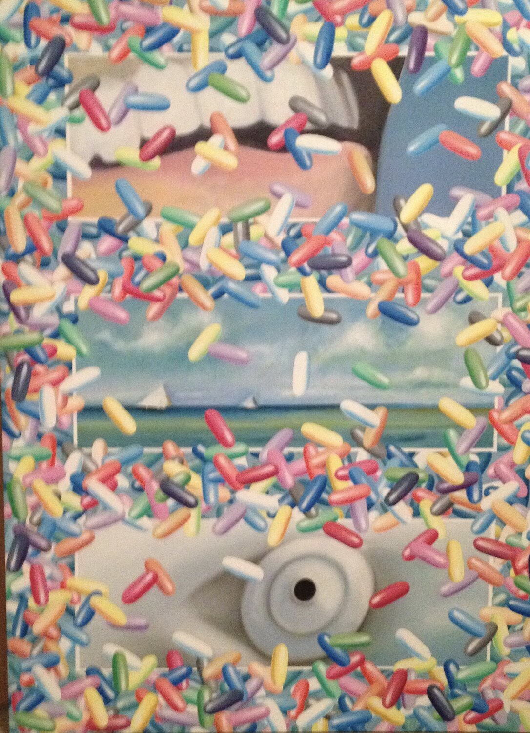 Underwater Eye Paul Spina Original painting for sale