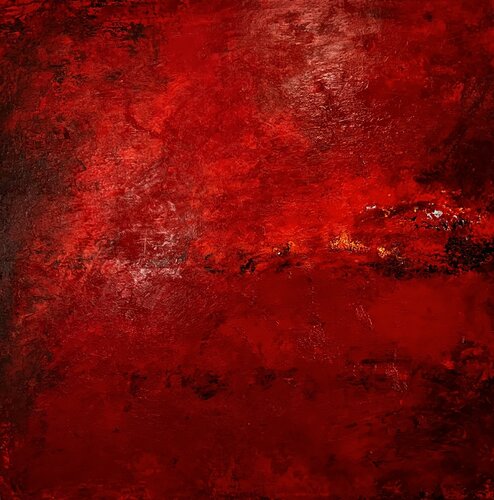 Quand le rouge se fait faille, l'âme se révèle von Florence RENOUX, Malerei kaufen auf Select