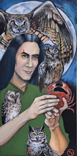 "The Moon man" by Tornado Twins, Painting for Sale on Select
