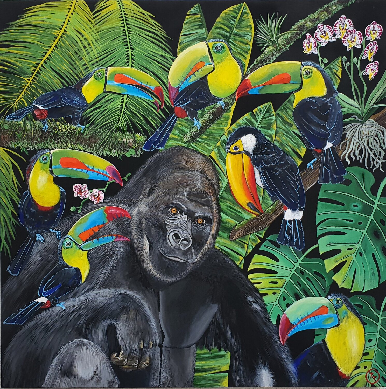 "Gorilla " Tornado Twins Original painting for sale