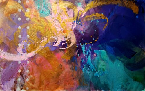 Fragments of Light by Krisztina Megyeri, Painting for Sale on Select