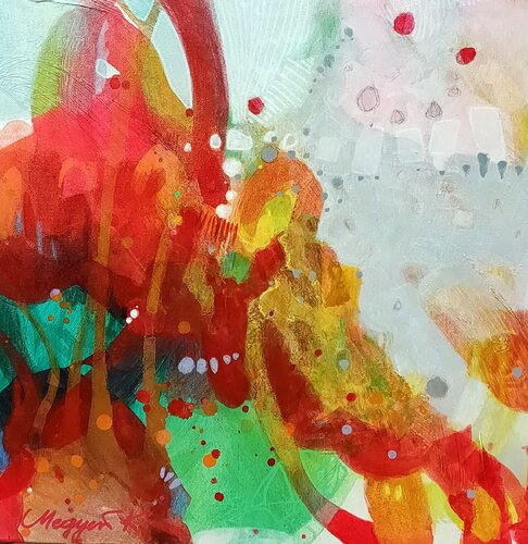 Quattro Stagioni - Four Seasons by Krisztina Megyeri, Painting for Sale on Select