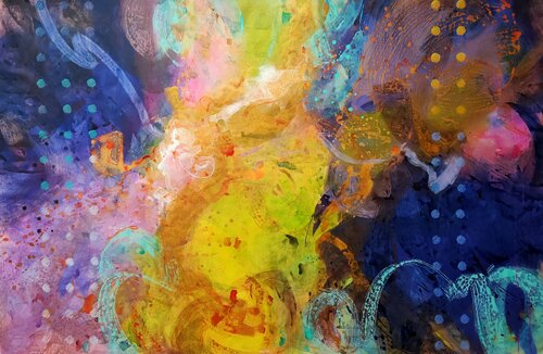 Wild Flower by Krisztina Megyeri, Painting for Sale on Select